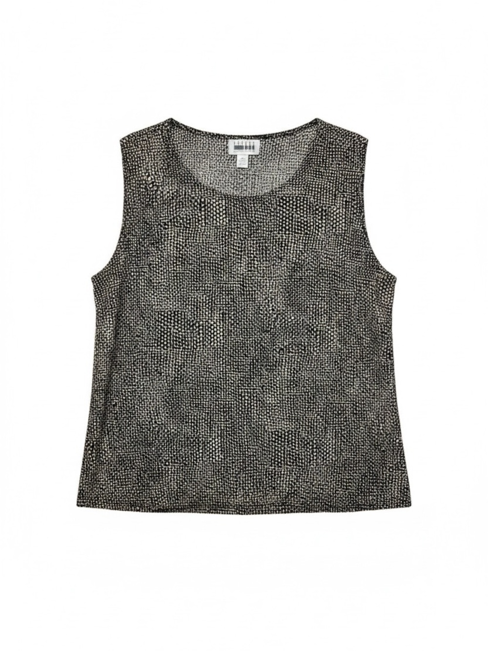 Leslie Fay Vintage Dot Print Tank Top Size 16